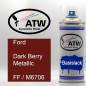 Preview: Ford, Dark Berry Metallic, FF / M6706: 400ml Sprühdose, von ATW Autoteile West.